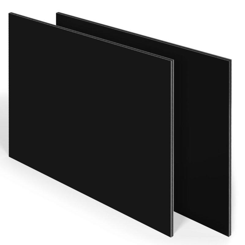 Alupanel-Blauwbond, zwart RAL 9005, dikte 4 mm