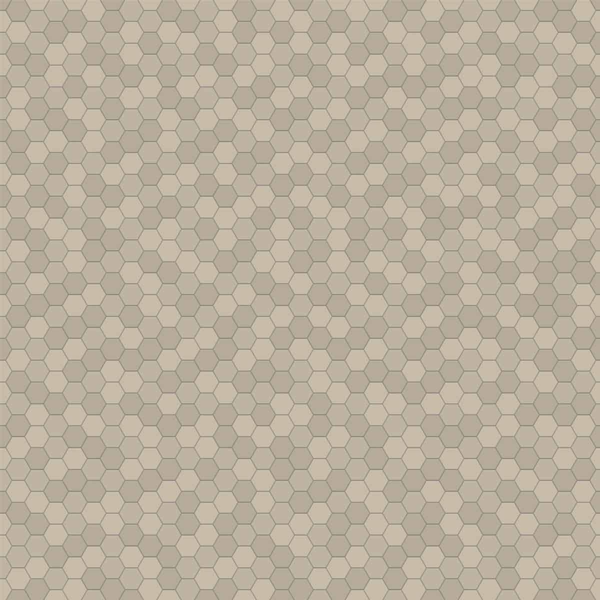 Wandpaneel Hexagon, taupe, mat